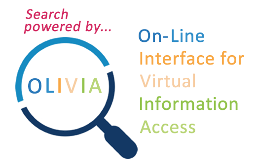 A computer and magnifying glass representing searching capabilities
